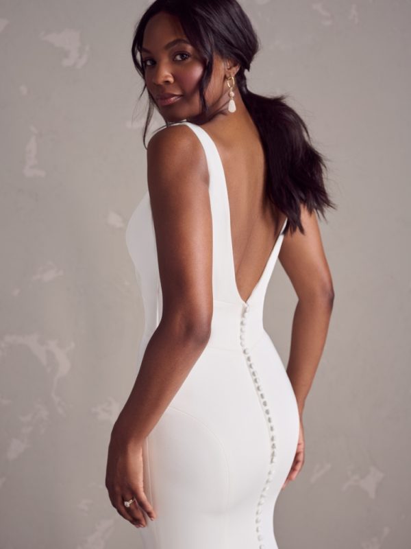 Rebecca-Ingram-Iliana-Fit-and-Flare-Wedding-Dress-24RB152A01-Alt52-AI Rebecca Ingram | 0015